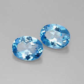 Achetez naturel ct bleue topaze gems, coupe ovale, en provenance brésil chez gemselect. en stock, livraison internationale!