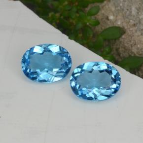 Achetez naturel 4,28ct bleue topaze gems, coupe ovale, en provenance brésil chez gemselect. en stock, livraison internationale!