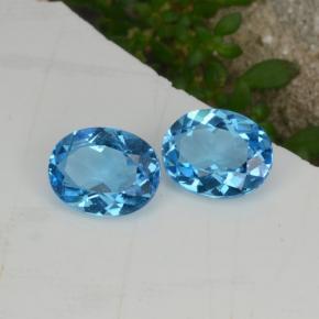 Achetez naturel 4,28ct bleue topaze gems, coupe ovale, en provenance brésil chez gemselect. en stock, livraison internationale!