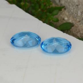 Achetez naturel 4,28ct bleue topaze gems, coupe ovale, en provenance brésil chez gemselect. en stock, livraison internationale!
