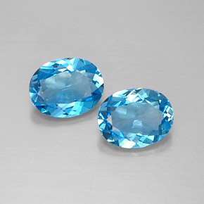 Achetez naturel ct bleue topaze gems, coupe ovale, en provenance brésil chez gemselect. en stock, livraison internationale!