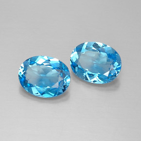 Achetez naturel ct bleue topaze gems, coupe ovale, en provenance brésil chez gemselect. en stock, livraison internationale!