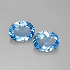 Achetez naturel ct bleue topaze gems, coupe ovale, en provenance brésil chez gemselect. en stock, livraison internationale!