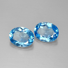 Achetez naturel ct bleue topaze gems, coupe ovale, en provenance brésil chez gemselect. en stock, livraison internationale!
