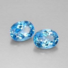 Achetez naturel ct bleue topaze gems, coupe ovale, en provenance brésil chez gemselect. en stock, livraison internationale!