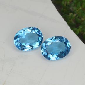 Achetez naturel 4,36ct bleue topaze gems, coupe ovale, en provenance brésil chez gemselect. en stock, livraison internationale!