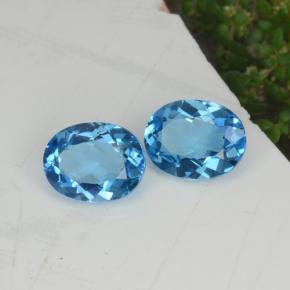 Achetez naturel 4,36ct bleue topaze gems, coupe ovale, en provenance brésil chez gemselect. en stock, livraison internationale!