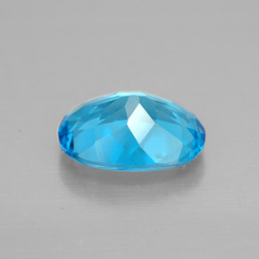 Topaze bleue naturelle coupe ovale, 2,09 ct, VVS-VS