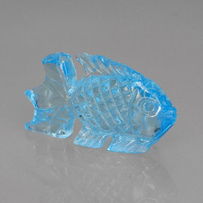 Topaze bleue naturelle transparent, 18,94 ct, transparent / translucide