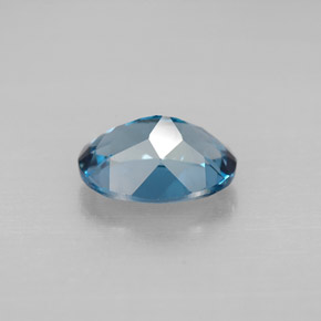 Topaze bleue naturelle coupe ovale, 2,07 ct, VVS