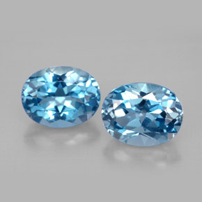 Achetez naturel ct bleue topaze gems, coupe ovale, en provenance brésil chez gemselect. en stock, livraison internationale!