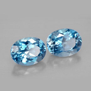 Achetez naturel ct bleue topaze gems, coupe ovale, en provenance brésil chez gemselect. en stock, livraison internationale!