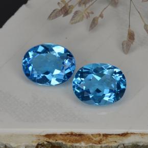 Achetez naturel ct bleue topaze gems, coupe ovale, en provenance brésil chez gemselect. en stock, livraison internationale!