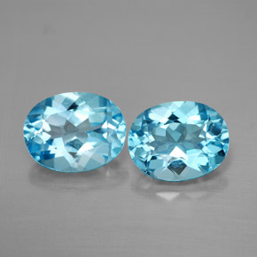 Achetez naturel ct bleue topaze gems, coupe ovale, en provenance brésil chez gemselect. en stock, livraison internationale!
