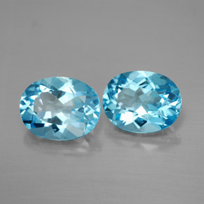 Achetez naturel ct bleue topaze gems, coupe ovale, en provenance brésil chez gemselect. en stock, livraison internationale!