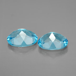 Achetez naturel ct bleue topaze gems, coupe ovale, en provenance brésil chez gemselect. en stock, livraison internationale!