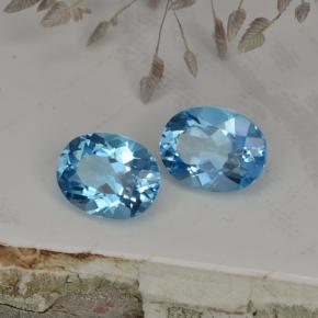 Achetez naturel ct bleue topaze gems, coupe ovale, en provenance brésil chez gemselect. en stock, livraison internationale!