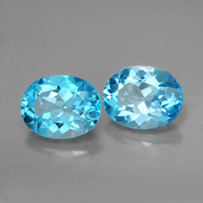 Achetez naturel ct bleue topaze gems, coupe ovale, en provenance brésil chez gemselect. en stock, livraison internationale!