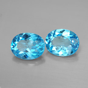 Achetez naturel ct bleue topaze gems, coupe ovale, en provenance brésil chez gemselect. en stock, livraison internationale!
