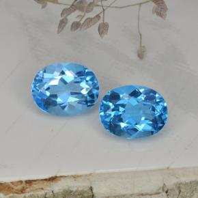 Achetez naturel 4,93ct bleue topaze gems, coupe ovale, en provenance brésil chez gemselect. en stock, livraison internationale!