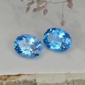 Achetez naturel 4,93ct bleue topaze gems, coupe ovale, en provenance brésil chez gemselect. en stock, livraison internationale!