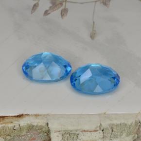 Achetez naturel 4,93ct bleue topaze gems, coupe ovale, en provenance brésil chez gemselect. en stock, livraison internationale!