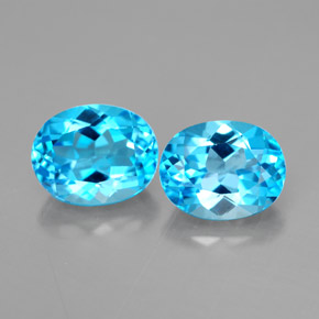 Achetez naturel ct bleue topaze gems, coupe ovale, en provenance brésil chez gemselect. en stock, livraison internationale!