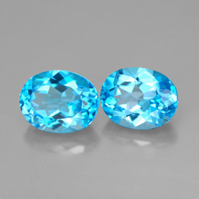 Achetez naturel ct bleue topaze gems, coupe ovale, en provenance brésil chez gemselect. en stock, livraison internationale!