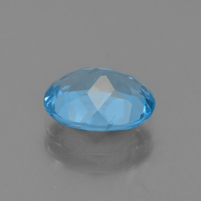 Topaze bleue naturelle coupe ovale, 2,26 ct, VVS