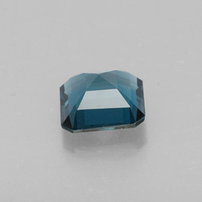 Topaze bleue naturelle taille émeraude, 1,56 ct, VVS-VS