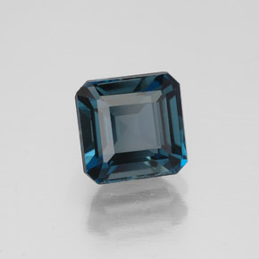 Topaze bleue naturelle taille émeraude, 1,91 ct, VVS