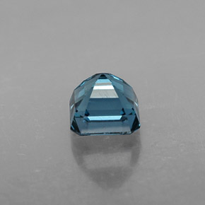Topaze bleue naturelle taille émeraude, 1,12 ct, VS