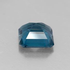 Topaze bleue naturelle taille émeraude, 1,98 ct, VS