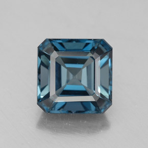 Topaze bleue naturelle taille émeraude, 2,34 ct, VS-SI