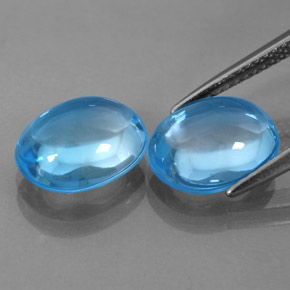 Achetez naturel ct bleue topaze gems, coupe ovale, en provenance brésil chez gemselect. en stock, livraison internationale!