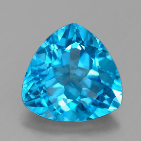 Topaze bleue naturelle trillion, 2,65 ct, VVS