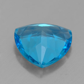 Topaze bleue naturelle trillion, 2,65 ct, VVS