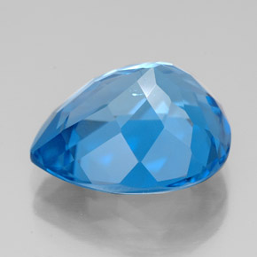 Topaze bleue naturelle en forme de poire, 11,24 ct, VS