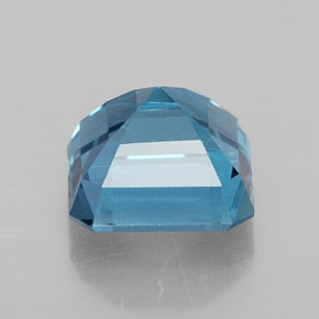 Topaze bleue naturelle taille émeraude, 2,25 ct, VVS-VS