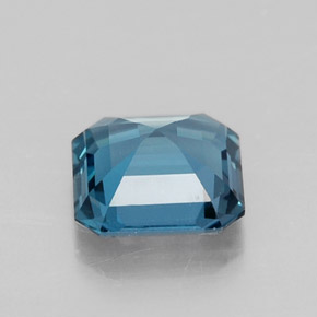 Topaze bleue naturelle taille émeraude, 1,77 ct, VVS-VS