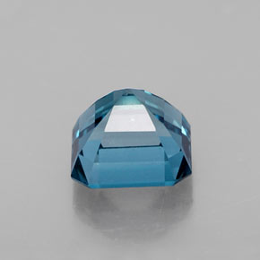 Topaze bleue naturelle taille émeraude, 2,47 ct, VS