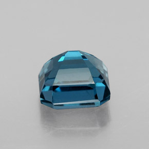 Topaze bleue naturelle taille émeraude, 2,63 ct, VS