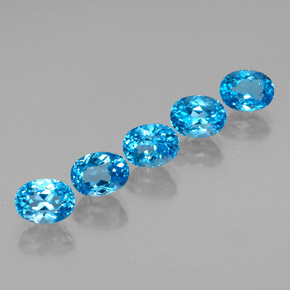 Achetez naturel ct bleue topaze gems, coupe ovale, en provenance brésil chez gemselect. en stock, livraison internationale!
