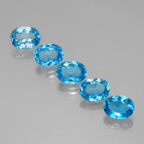 Achetez naturel ct bleue topaze gems, coupe ovale, en provenance brésil chez gemselect. en stock, livraison internationale!