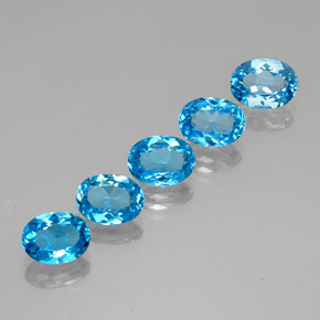 Achetez naturel ct bleue topaze gems, coupe ovale, en provenance brésil chez gemselect. en stock, livraison internationale!