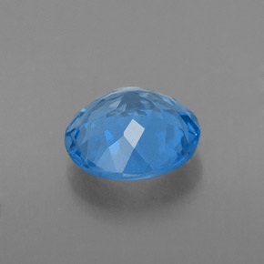 Topaze bleue naturelle coupe roude, 2,14 ct, VS-SI