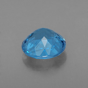 Topaze bleue naturelle coupe roude, 2,33 ct, VS