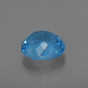 Topaze bleue naturelle coupe roude, 2,42 ct, VVS