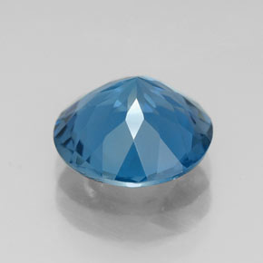 Topaze bleue naturelle coupe roude, 2,75 ct, VVS