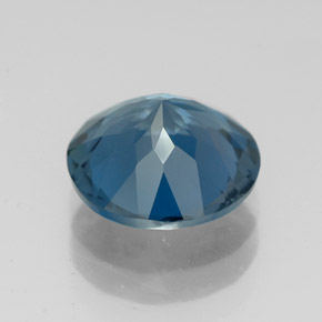 Topaze bleue naturelle coupe roude, 2,79 ct, VVS